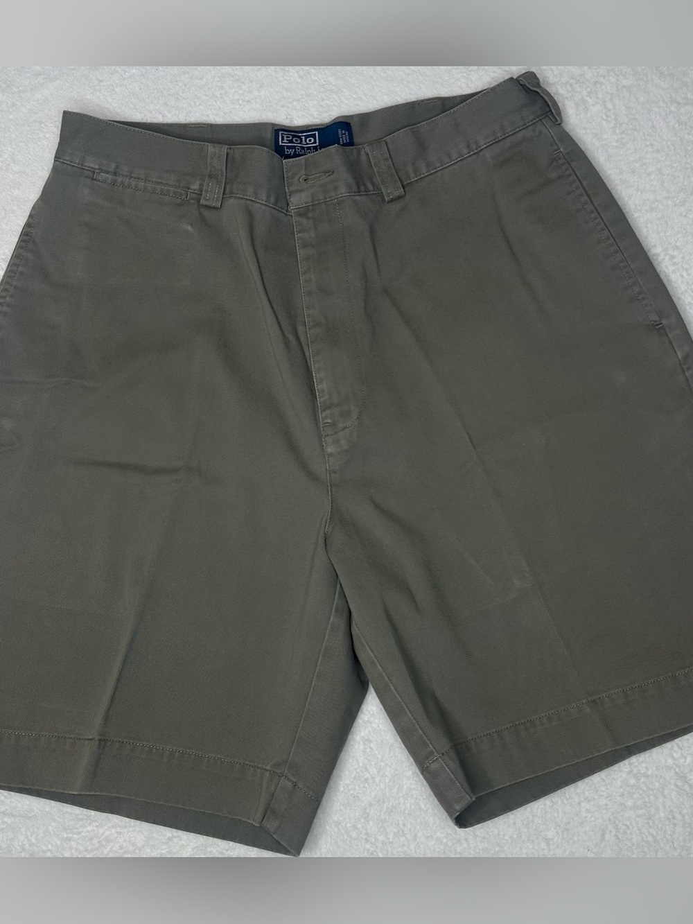 Polo Ralph Lauren Classic Chino Shorts Men’s Size 34 Gray Charcoal Flat Front